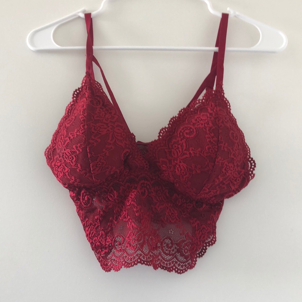 Red lingerie top
